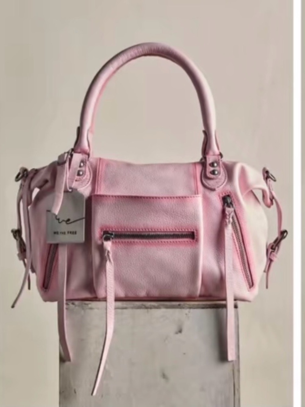 Peony baby Emerson tote bag Free People Pink Top-Handle Satchel (only one left )